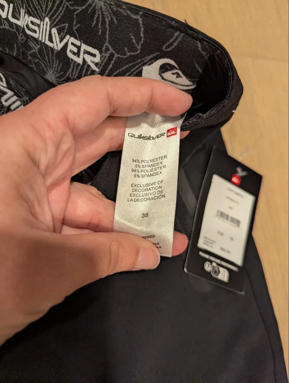 Quiksilver Black Performance Shorts